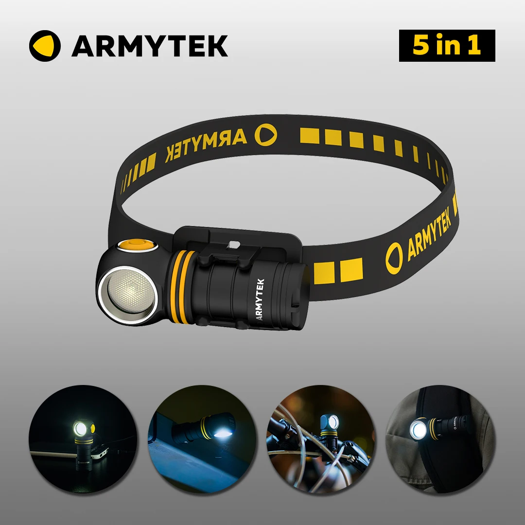 Налобный фонарь Armytek Elf C1 Micro USB (F05002C / F05002W) мультифонарь 5 в 1 + аккумулятор 18350 Li-Ion