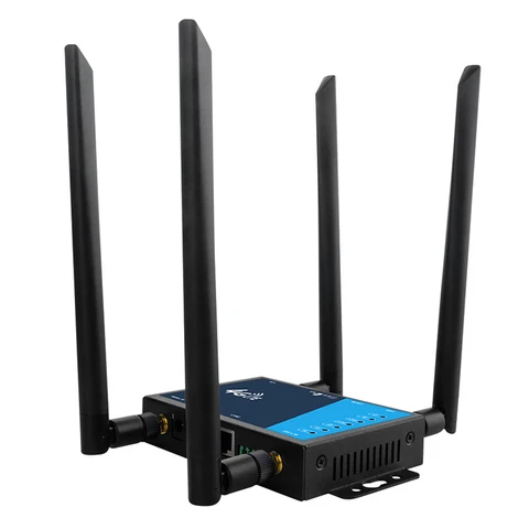 WiFi-маршрутизатор промышленного класса 4G Широкополосный беспроводной маршрутизатор со слотом для SIM-карты Антенна Защита брандмауэра EU/US Plug