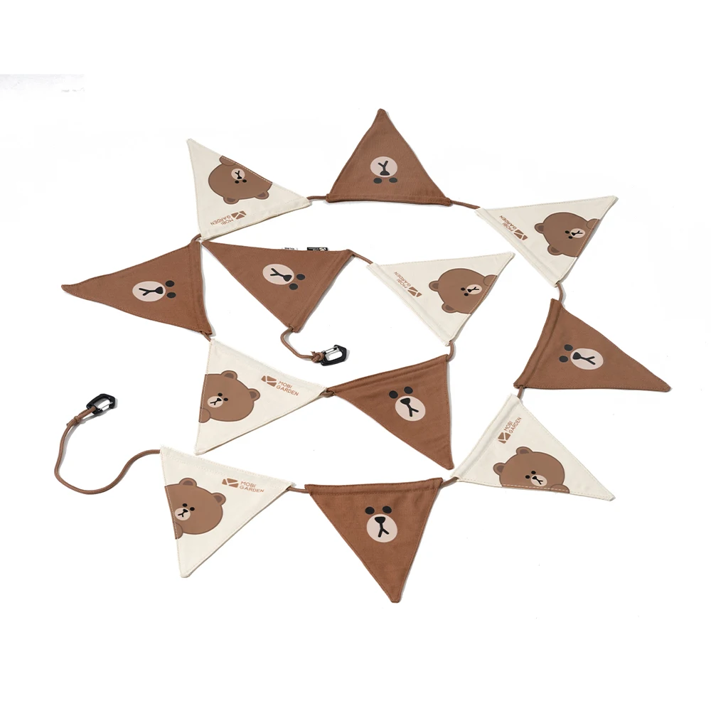 

Mobi Garden camping LINE FRIENDS camping tent with land Prado tea box decoration supplies Guidon