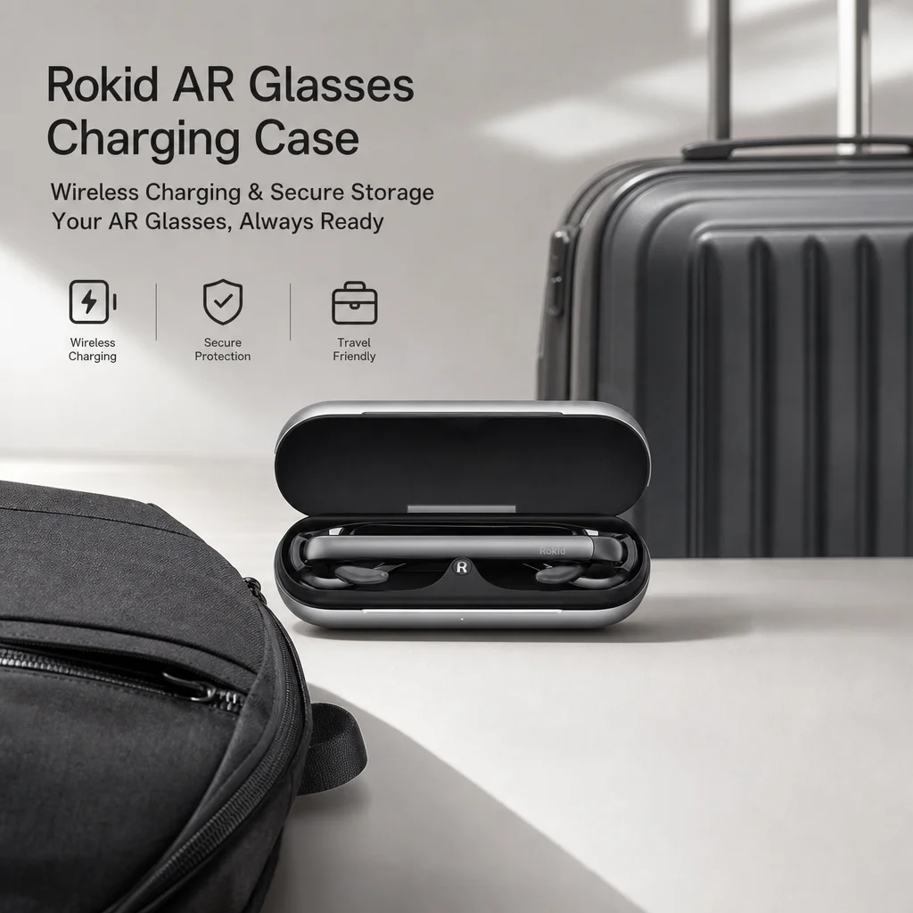 Фото для аксессуаров Rokid Glasses: накладные солнцезащитные очки/оправа для очков по рецепту/кабель для зарядки/чехол для зарядки/пакет питания №5