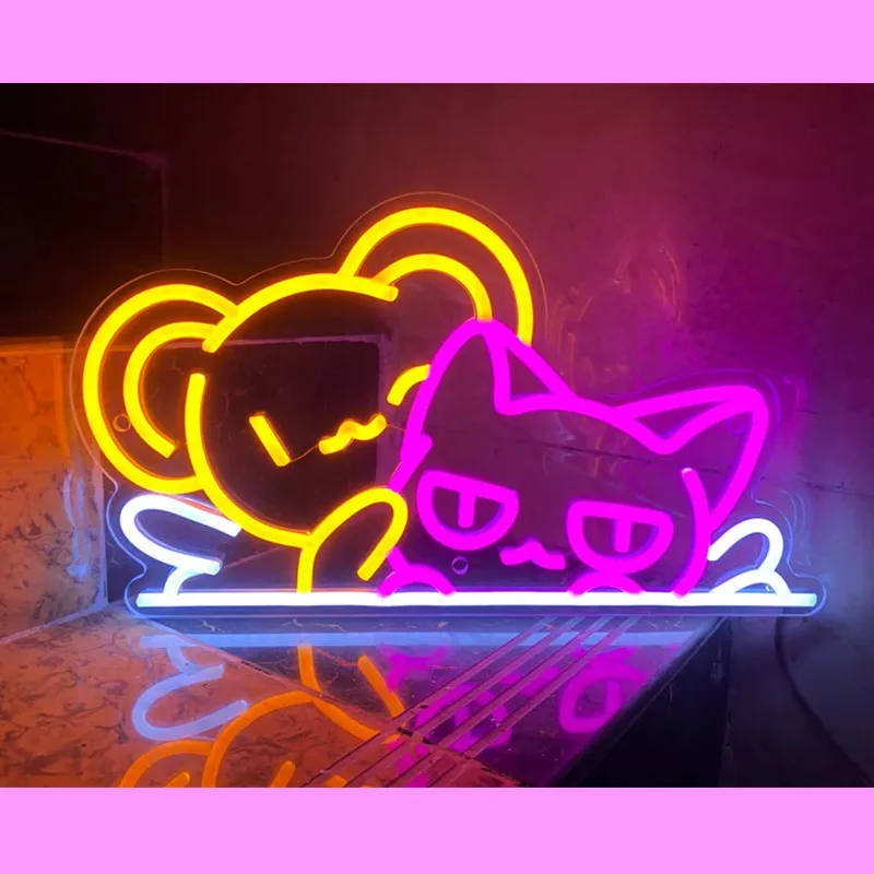 Неоновая вывеска на заказ аниме спальня/игровая комната/гостиная Настенный