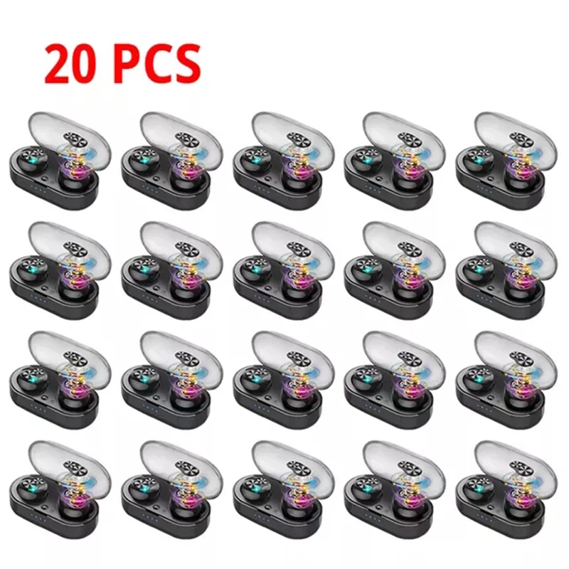 Enlarge 20 PCS Headphones Bluetooth Earphones HIFI Earbuds Headsets XBS Bass Stereo With Mic Touch Charging For Sports Games Phone