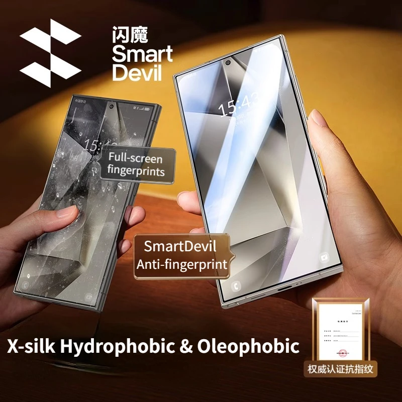 Пылезащитная пленка SmartDevil для Samsung S24 ультраполное покрытие закаленное стекло