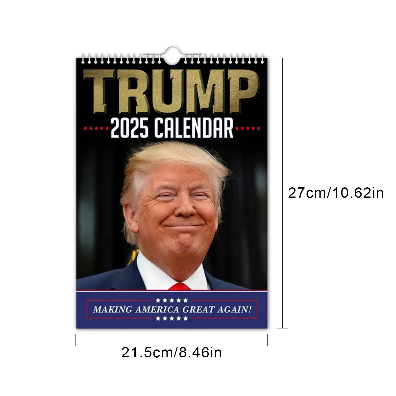 Настенный календарь на 2025 год - Дональд Трамп Исторические и забавные