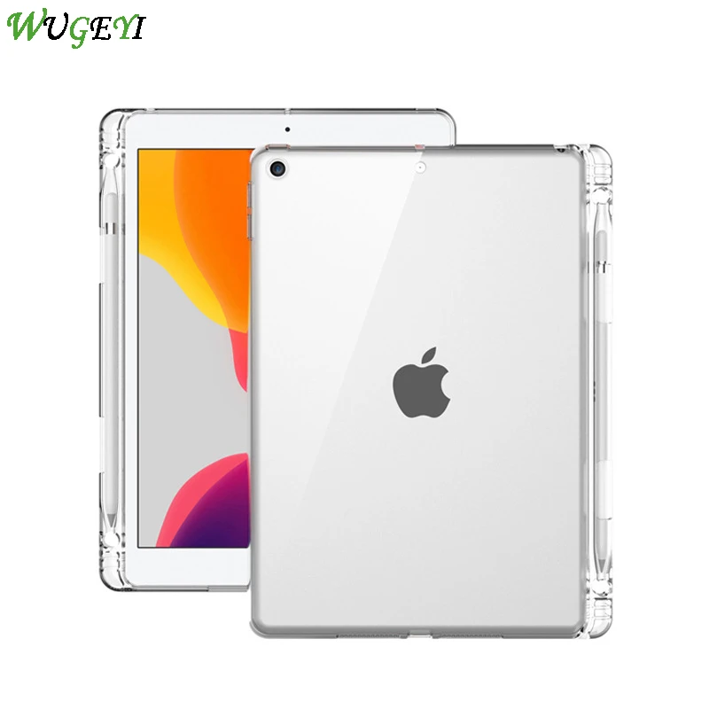 Чехол для планшета iPad Mini 6 прозрачный силиконовый чехол со слотом ручки
