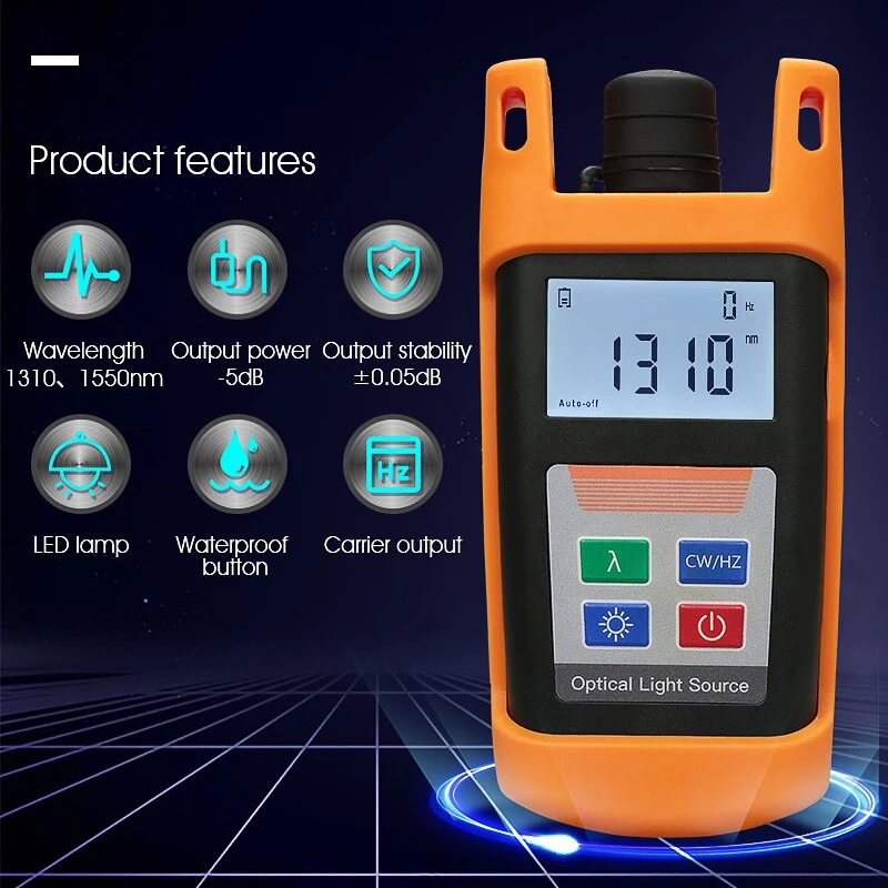 

Fiber Optic Laser Source 1310/1550nm Optical Light Source With Optical Power Meter Free Shipping