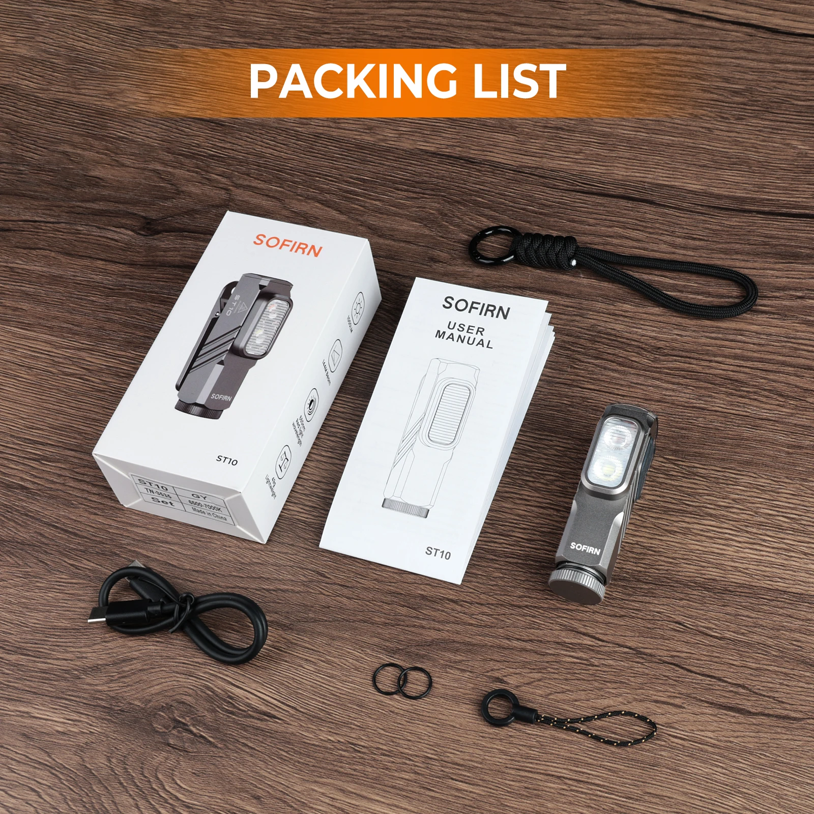 

Sofirn ST10 EDC фонарик белый красный 1000lm