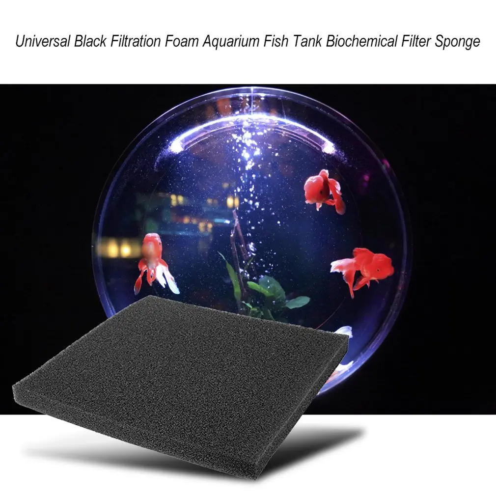 

Outdoor Tool Universal Black Filtration Foam Aquarium Fish Tank Biochemical Filter Sponge Pad Lightweight And Softness Design