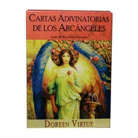 spanish version divinatory cards of the archangels set of 45 cards and guidebook
