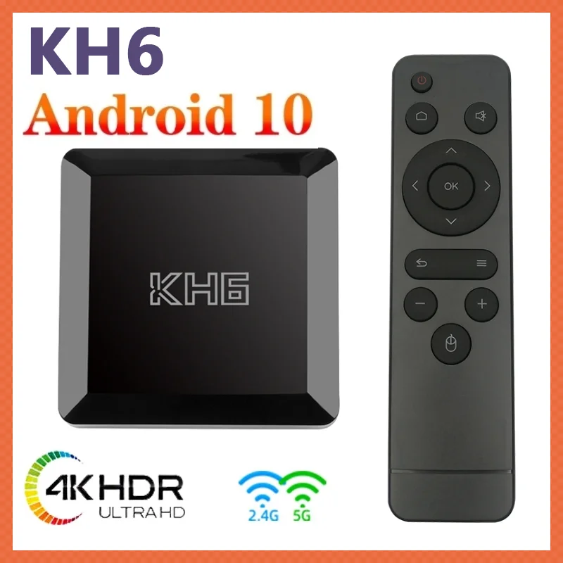 ТВ-приставка Mecool KH6 на Android 10 0 голосовой помощник 4K 3D Wi-Fi 2 4/5 8 ГГц 4 Гб ОЗУ 32/64 ГБ