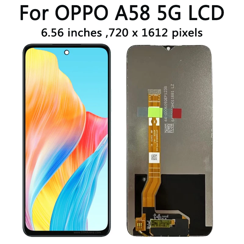 Тест A58 экран для Oppo 4G/5G LCD CPH2577 дисплея + сенсорная панель дигитайзер Запасные