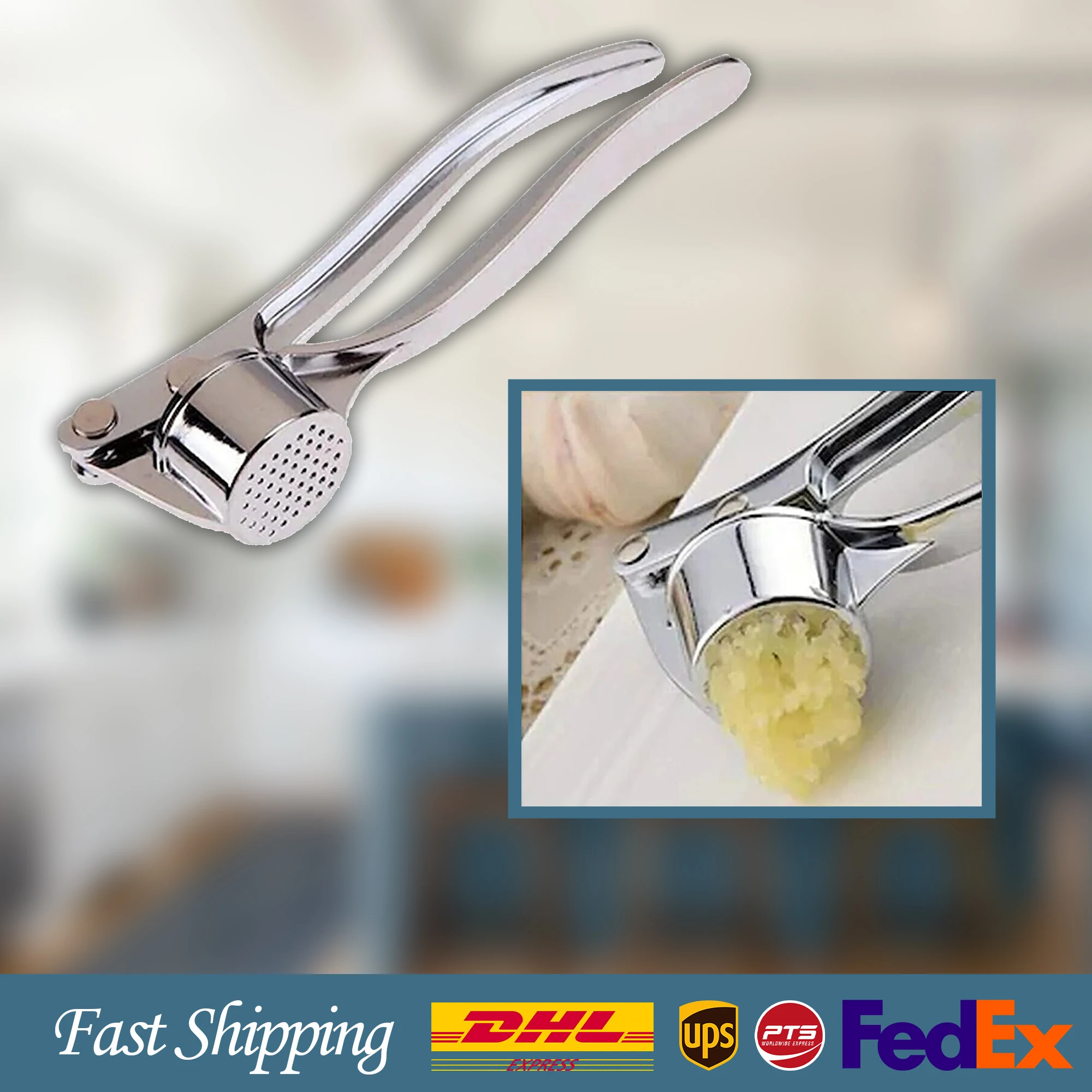 

1 Pcs Stainless Garlic Crusher Garlic Press Crusher Kitchen Cooking Masher Handheld Ginger Mincer Tools Kitchen Accessories
