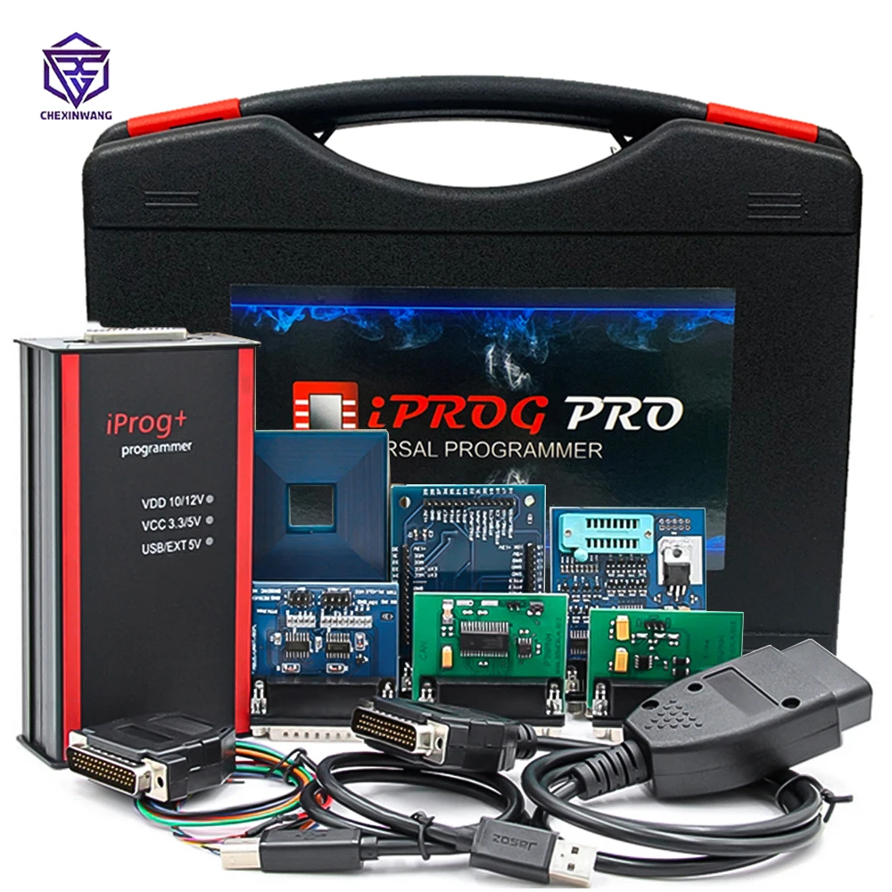 Фото Программатор IPROG Pro V87, ECU Программатор Iprog + Eeprom, подушка безопасности, сброс приборной панели, километр, инструмент для программирования ключа №1