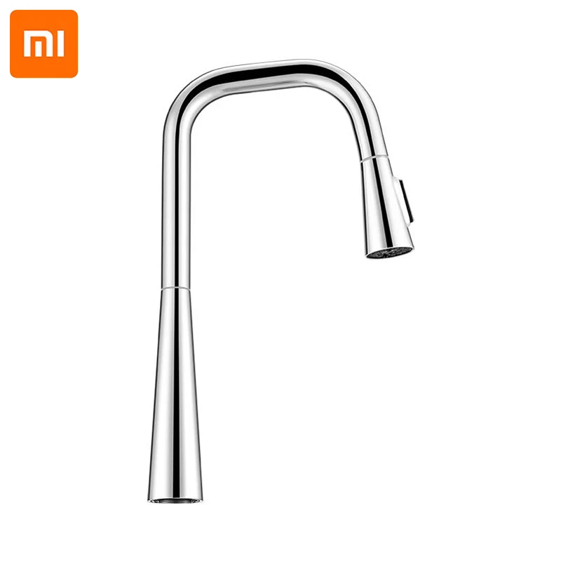 

Xiaomi Mijia Pull Out Kitchen Faucet S1 Pressurized Flush Shower Splash Proof Low Noise All Round Rotation 32CM Free Stretch Tap