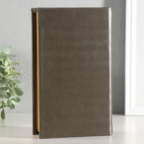 2 шт. Шкатулка книга-сейф 'Парусное судно', дерево и искусственная кожа, с замком, 21x13x5 см