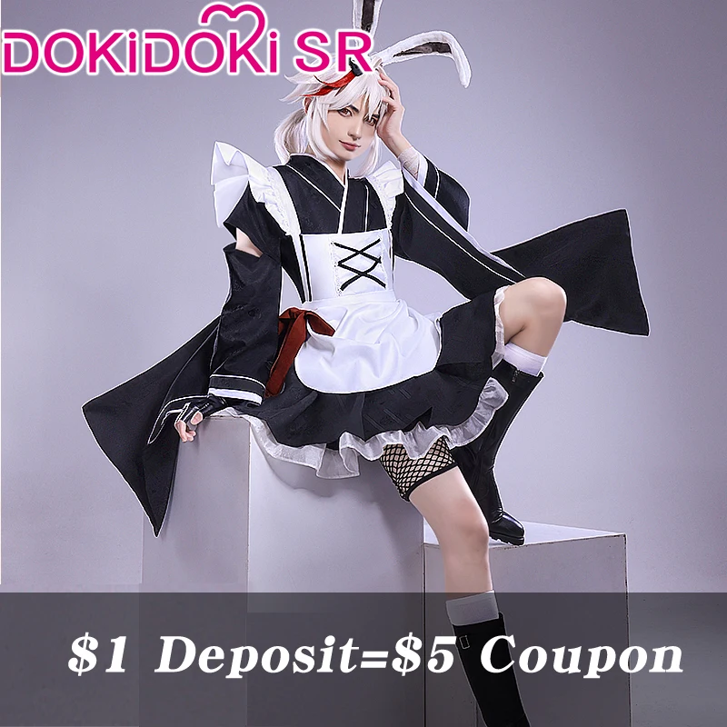 

PRE-SALE DokiDoki-SR Game Genshin Impact Kazuha Doujin косплей костюм горничной униформа для косплея казуха горничная Милая