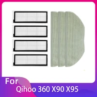 for qihoo 360 s9 serise x90 x95 robot vacuumreplacement hepa filter mop rag cloth pad spare parts for cleaner accessories
