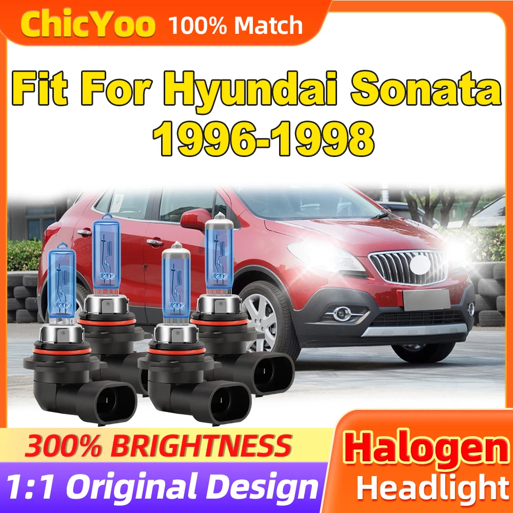 Подходит для Hyundai Sonata 1996 1997 1998 24000LM супер белые галогенные фары 200 Вт