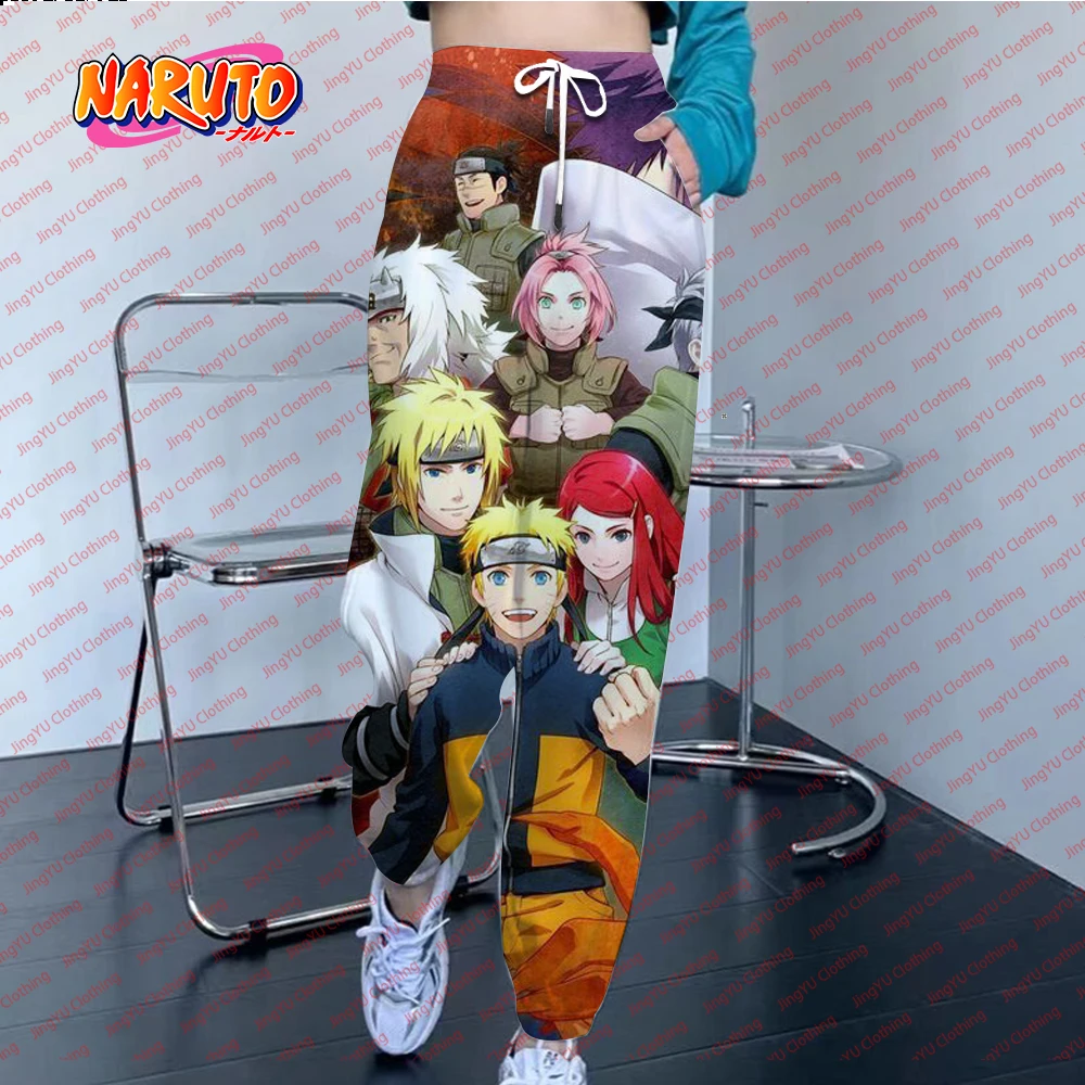 

Women's spring and autumn Naruto Sasuke Gaara Uchiha Madara character sports trousers personalized men's