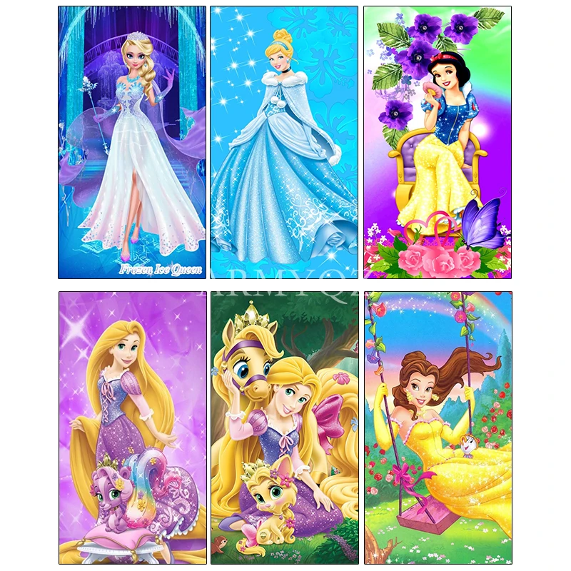 

Алмазная живопись Disney, рисунок русалки, Лило, наньи, вышивка крестиком, мультяшный квадрат, «сделай сам», 5D алмазная вышивка, картина стразы, ...