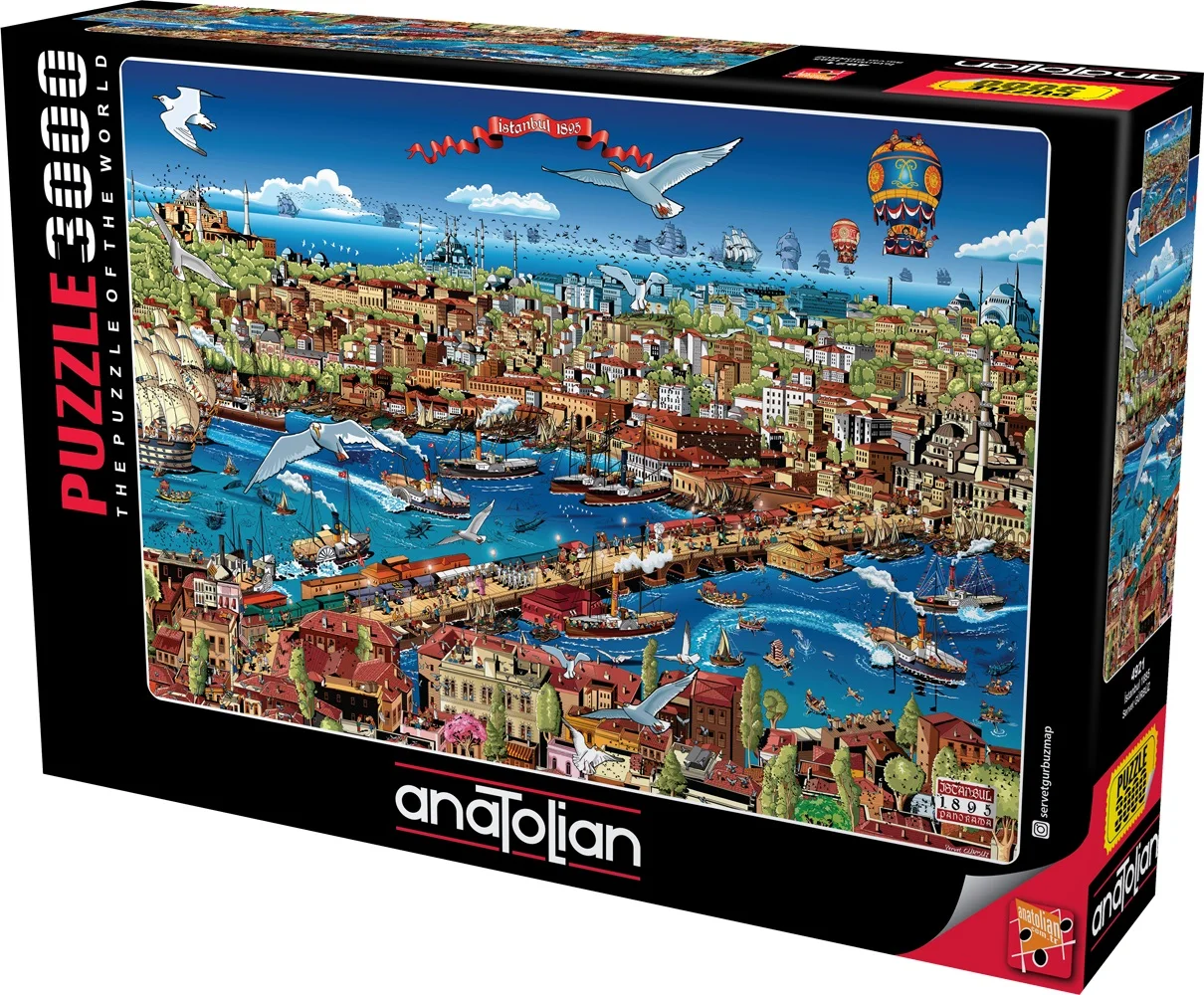 

Anatolian Puzzle Istanbul 1895 High Quality Adult Child 3000 Piece Puzzle Table Landscape Educational Game Toy Gift 120x85