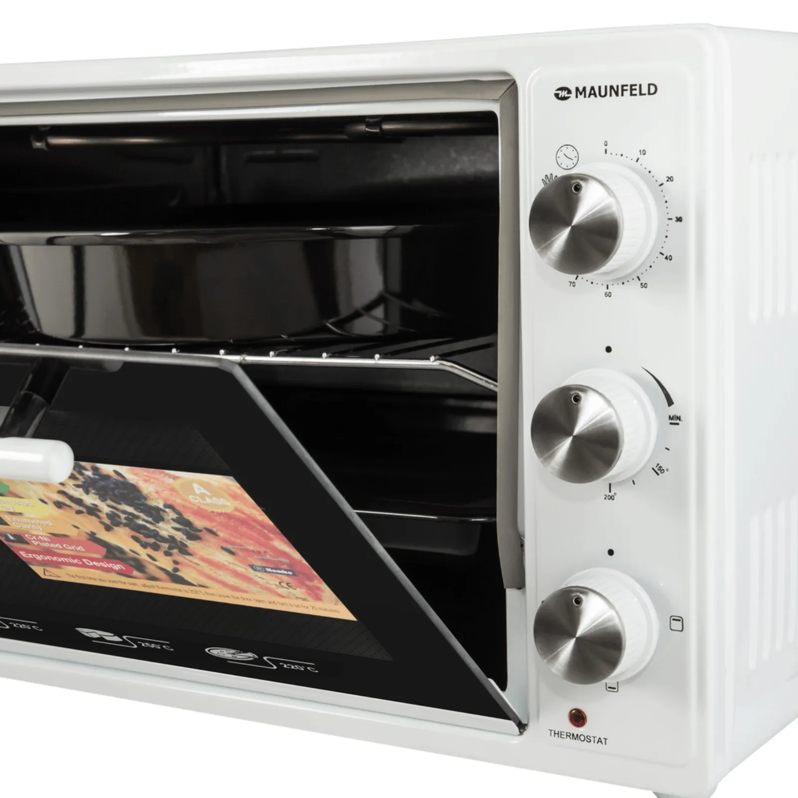 Мини-печь MAUNFELD CEMOB.363.W 1300 Вт 36 л 50-300°С гриль таймер белая