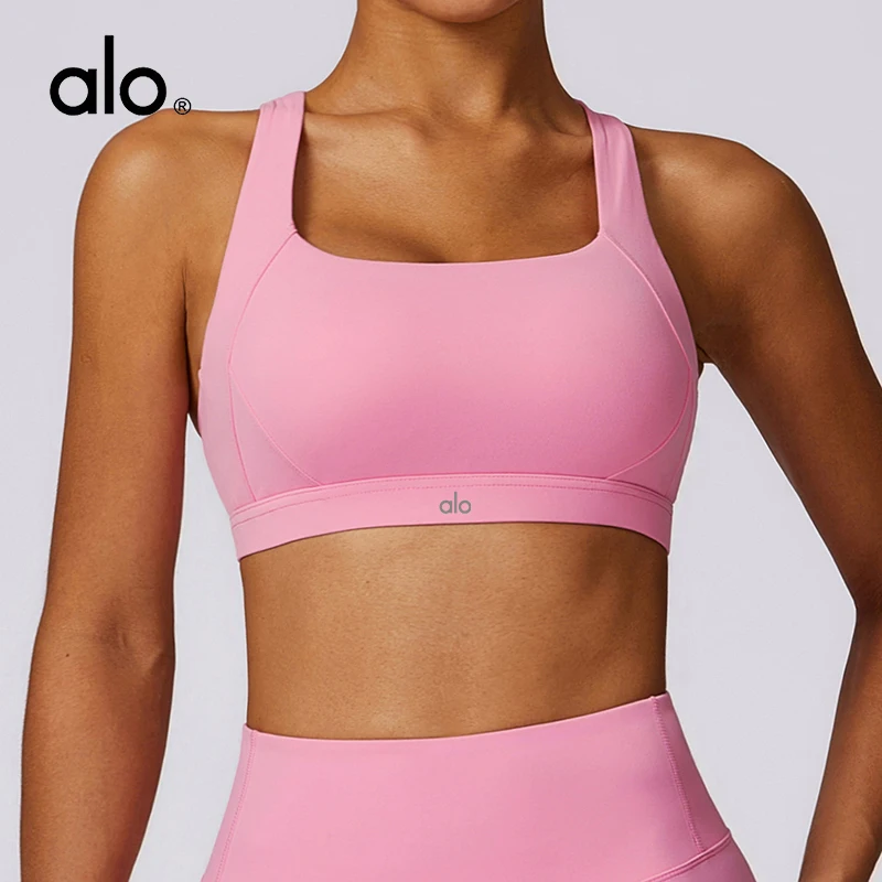 Женская одежда для йоги в стиле ALO светло-синий модный противоударный спортивный