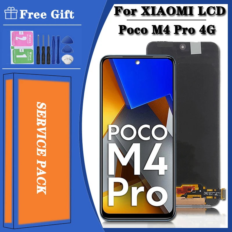 100% протестированный ЖК-дисплей для Xiaomi Poco M4 Pro 4G, ЖК-дисплей ...