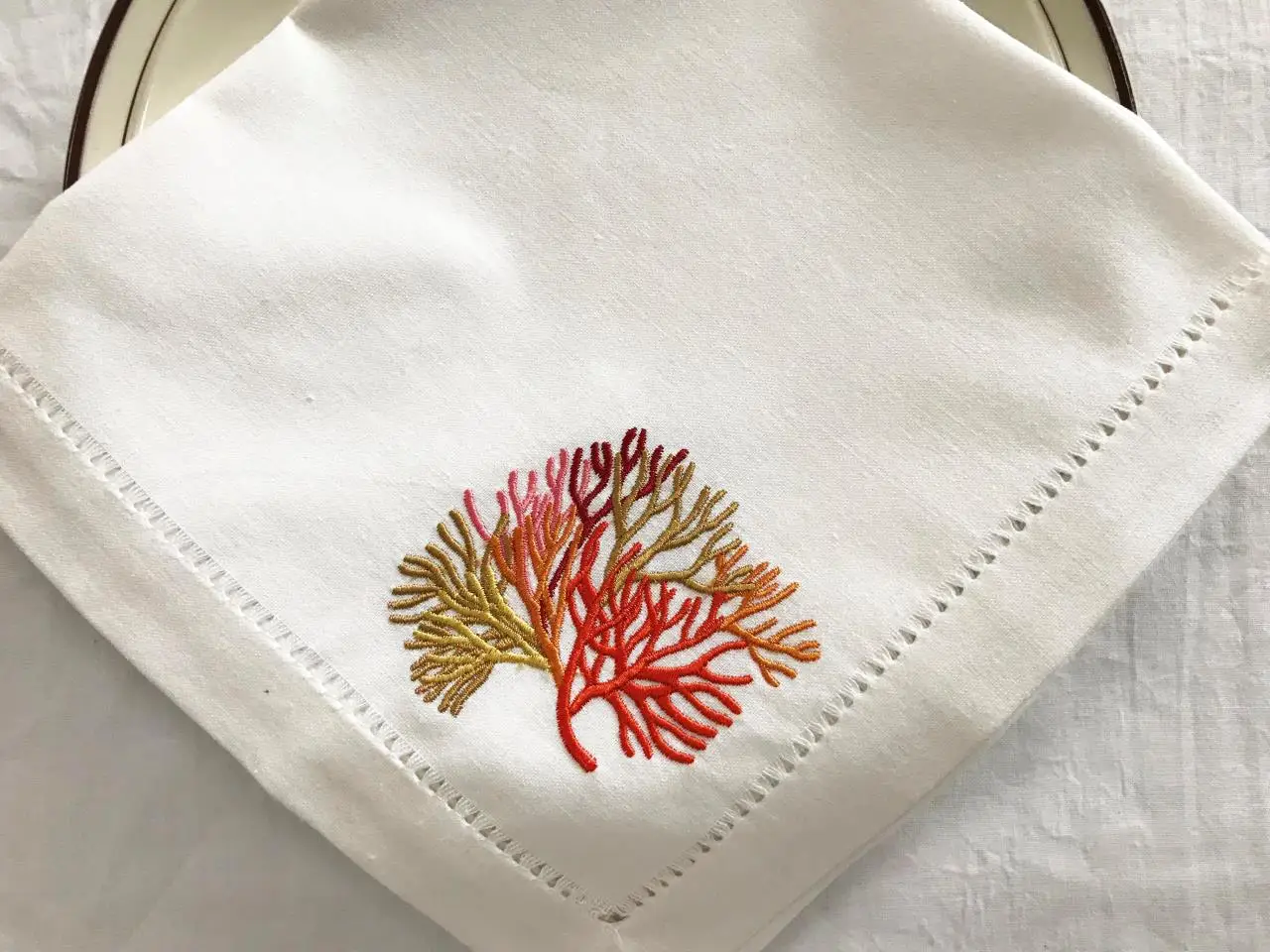 

Sanat многоцветные салфетки из хлопка+лен