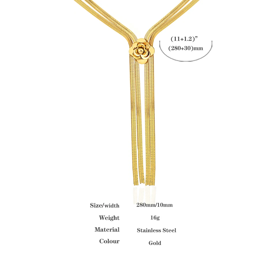 Трендовая многослойная цепочка Greatera из нержавеющей стали чокер для женщин