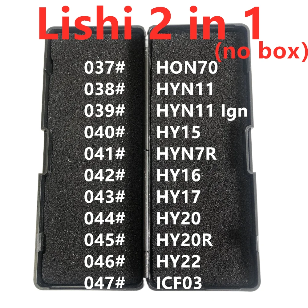 

No black box LiShi 2 in 1 Locksmith Tools HON70 HYN11 HYN11Ign HY15 HYN7R HY16 HY17 HY20 HY20R HY22 ICF03 Lock smith Supplies