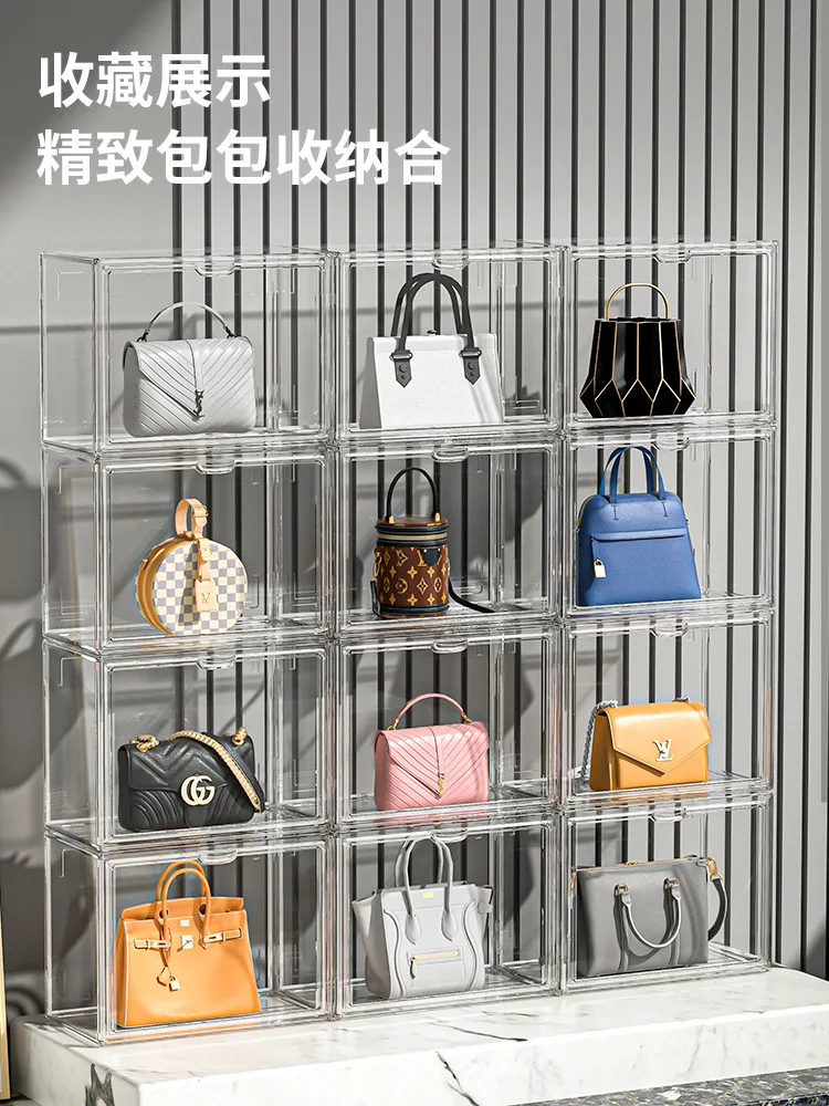 

Bag Storage Box Dustproof Storage Cabinet Luxury Perfume Display Stand Transparent Acrylic Figure Storage Box