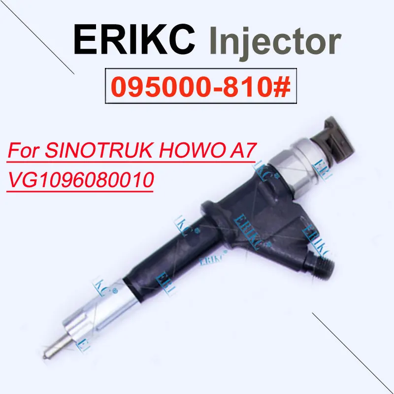 

095000-8100 Fuel Common Rail Injector 0950008100 Diesel Injector Nozzle 095000-8101 For DENSO 8100 SINOTRUK HOWO A7 VG1096080010