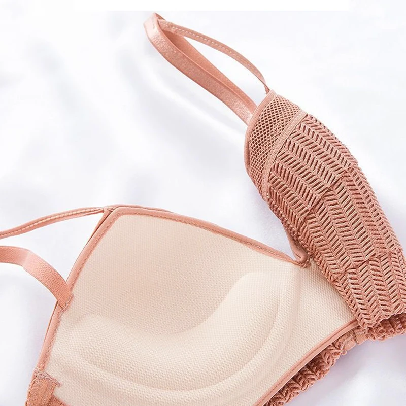 Bralette Woman New Thin Cup Sexy Bras For Women Small Breasts Push Up No Wire Lace Sexy Beautiful Back Breathable Bras For Women