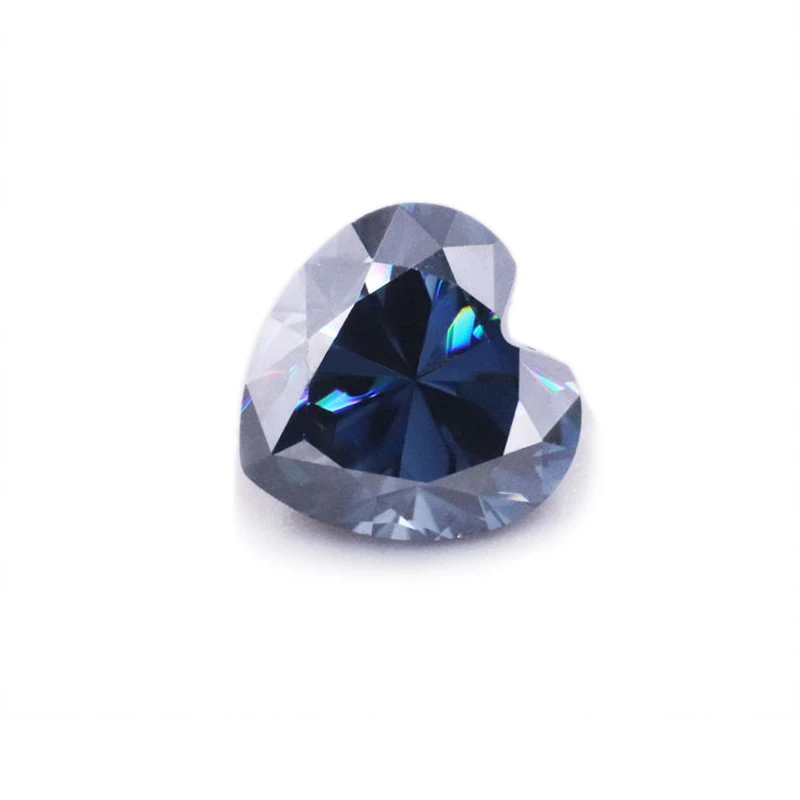 

Tianyu Gems Moissanite Vivid Blue Heart Cut VVS 1ct to 4ct Loose Gemstone GRA Synthetic Diamond Wholesale Stone for Ring Jewelry