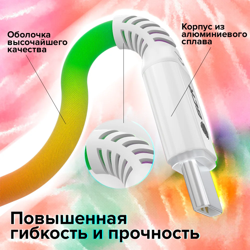 GCR кабель Type C для xiaomi usb c cable Apple MacBook Pro Air iPad Samsung LG type fast charge 5A