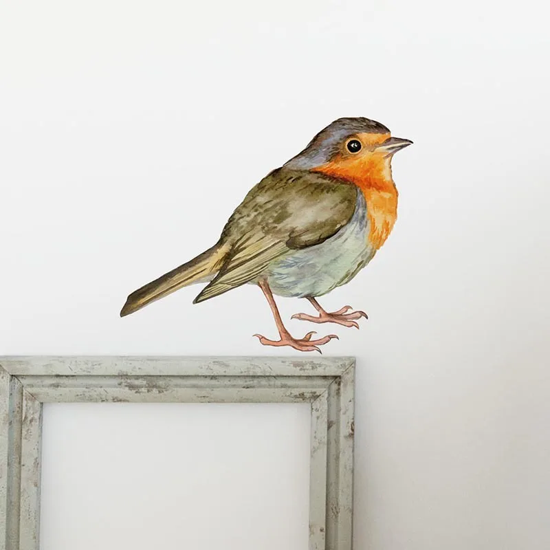 

Cartoon Wall Stickers Hand-painted Bird Creative Personality Home Decoration Wall Stickers PVC Removable Self Adhesive Paper
