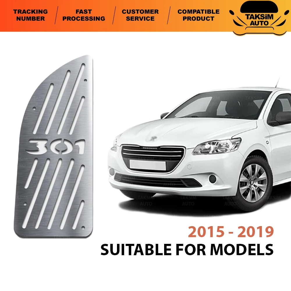 

Хромированная педаль для подножки Peugeot 301, совместимая с моделями 2015-2019, качественный автомобильный аксессуар