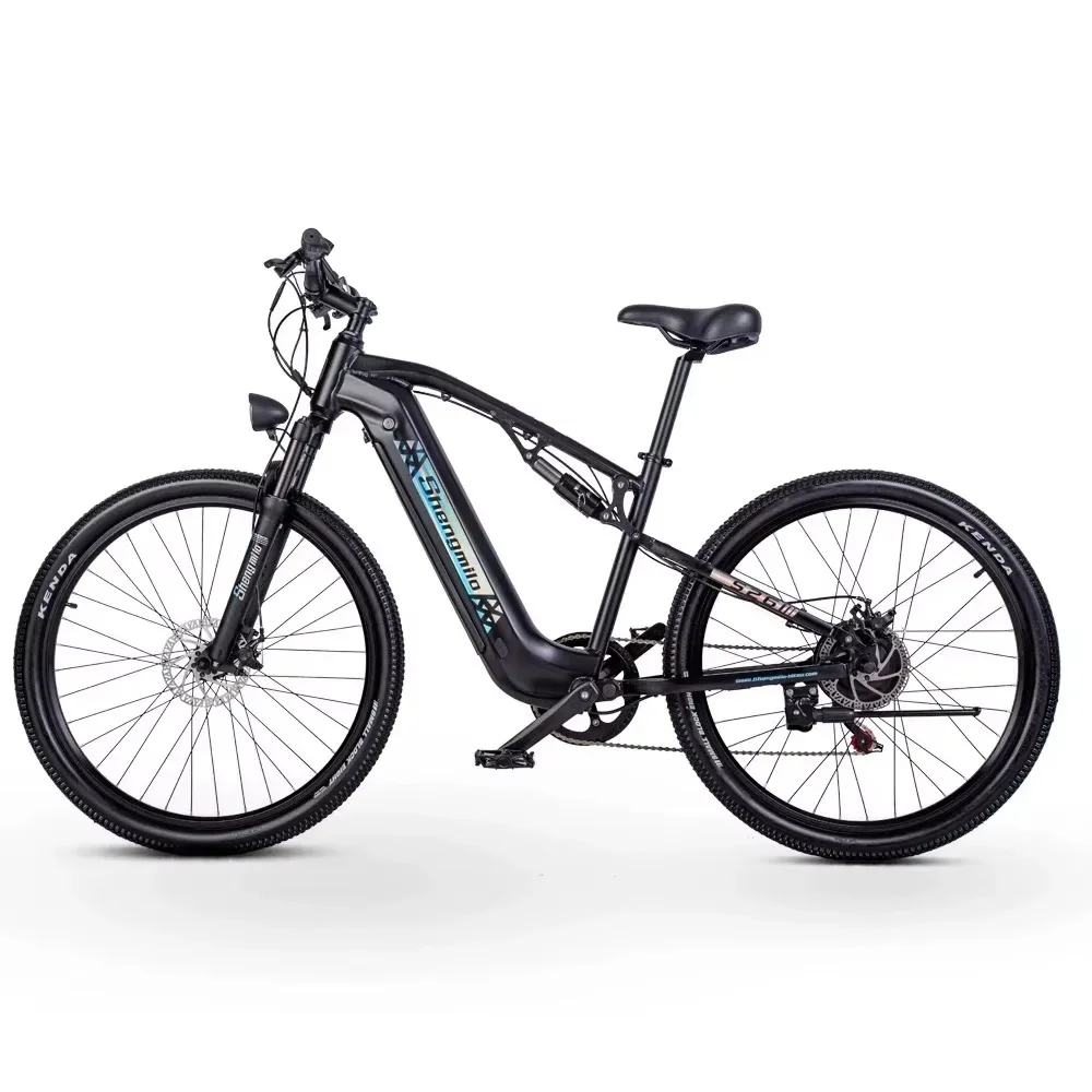 Фото Shengmilo S26 Электрический велосипед 500 Вт Bafang Motor E-Mountain велосипеды 48V17.5AH Электрический велосипед для взрослых Открытый велосипед 27,5inc Ebike №5