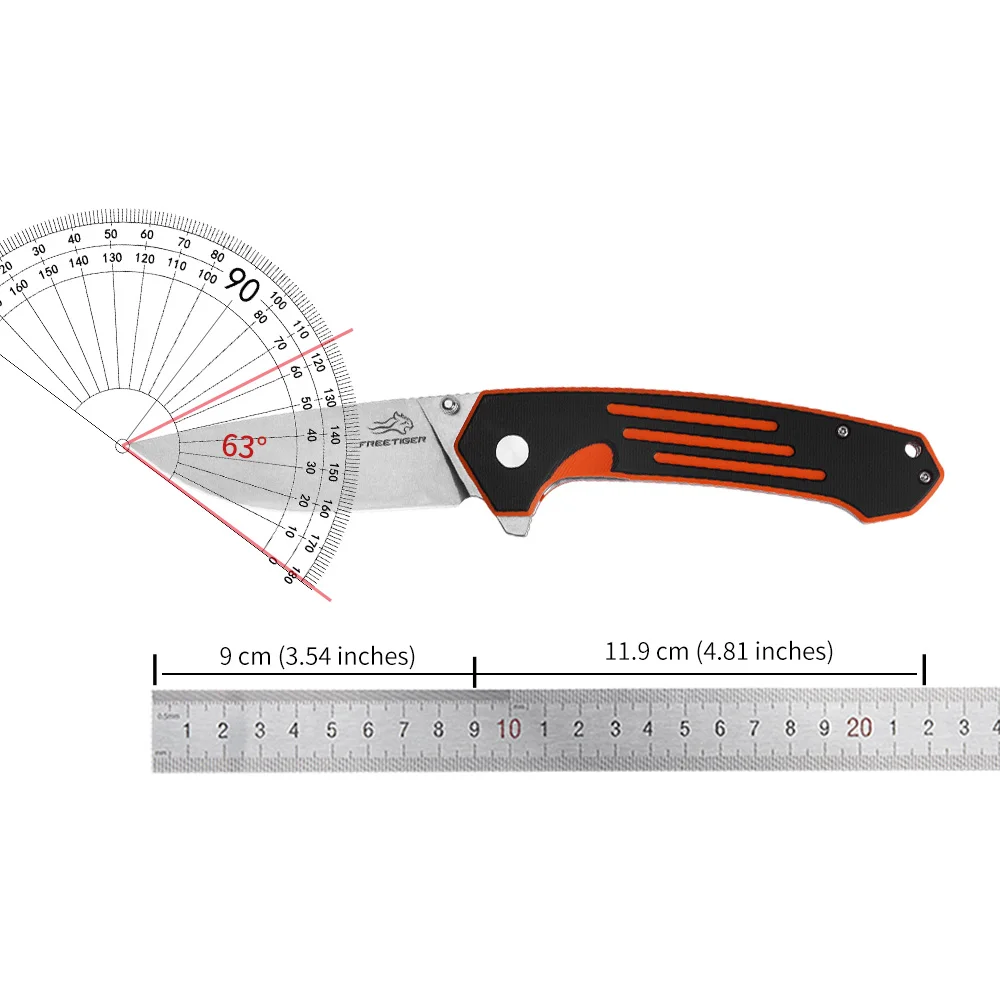 Складной нож FREETIGER FT946 EDC с лезвием D2 для активного отдыха, кемпинга, выживания, охоты, карманный нож, ручной инструмент, маленький карманный нож (art.: 3920d9d9beecc) - 3920d9d9beecc