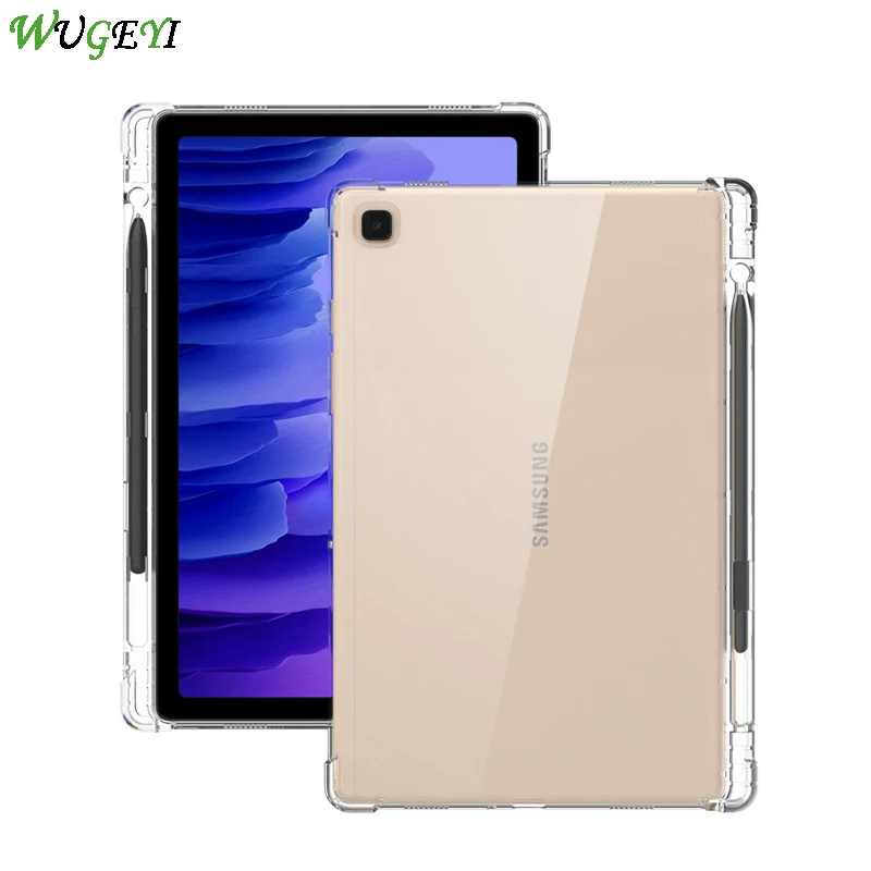 

Чехол для планшета Samsung Tab A7 10,4 дюйма A7 Lite с подставкой для ручек, защитный чехол для телефона, T505, мягкий чехол из ТПУ для телефона/T225