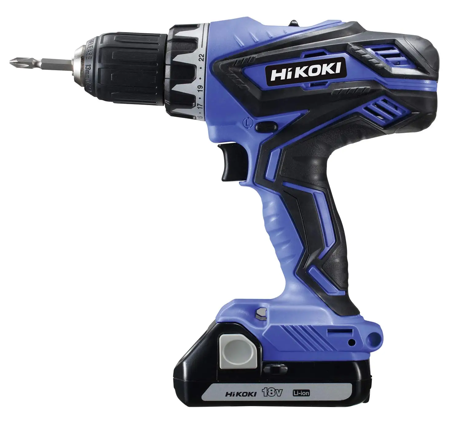 Аккумуляторная дрель-шуруповерт HiKOKI 18V с литий-ионным корпусом Перезаряжаемая