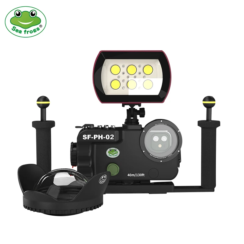 Новая модель Seafrogs 40 метров водонепроницаемый чехол для телефона не подходит Iphone