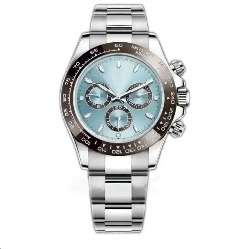 

Mens Mechanical Watch 40MM Luxury Chronometer Multi-Function Watches Sapphire Stainless Steel High Quality Wristwatch