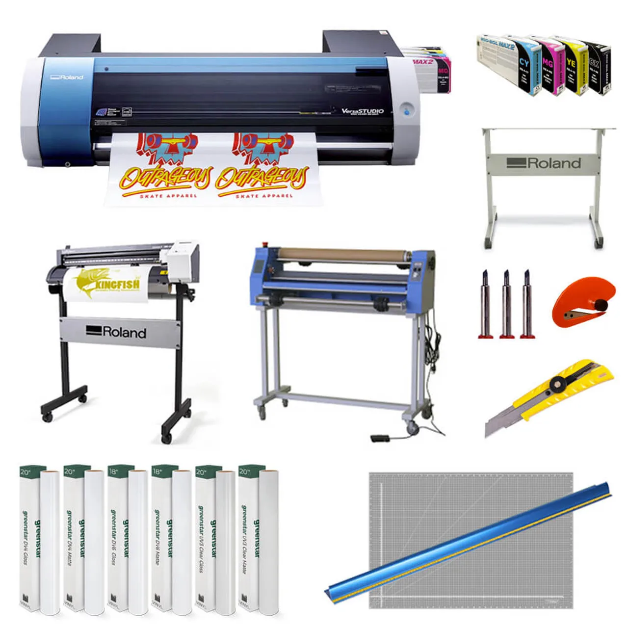 

Summer Discount Sales Roland BN-20 Printer Cutter with stand and ink