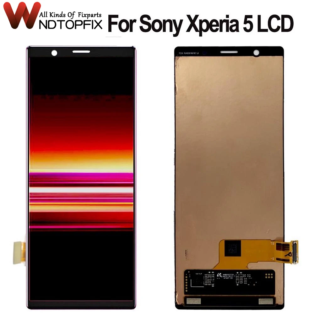 

ЖК-дисплей 6,1 дюйма для Sony Xperia 5, дигитайзер сенсорного экрана в сборе X5, запасные части для ЖК-экрана Sony 5