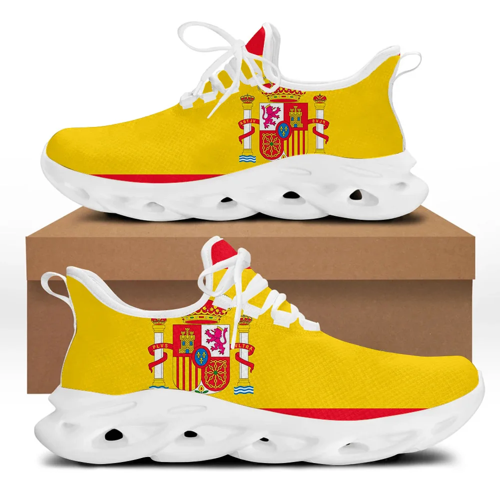

Fashion Print Spanish Flag/Lion And Sun Flag Men Shoes Comfortable Casual Male Breathable Walking Shoes Lightweight Custom Shoes