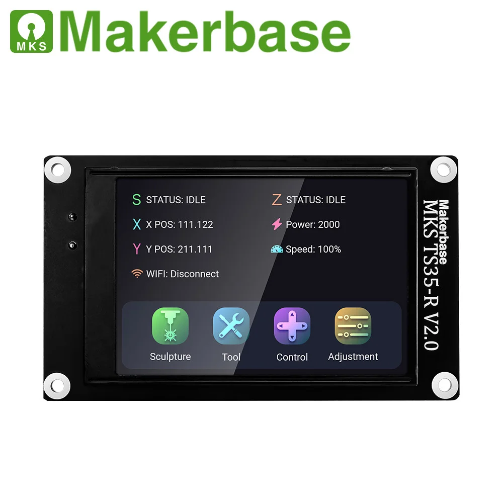 Makerbase Mks Dlc32 V2.1 материнская плата с ЧПУ Grbl 32 бита Автономный контроллер Φ сенсорный