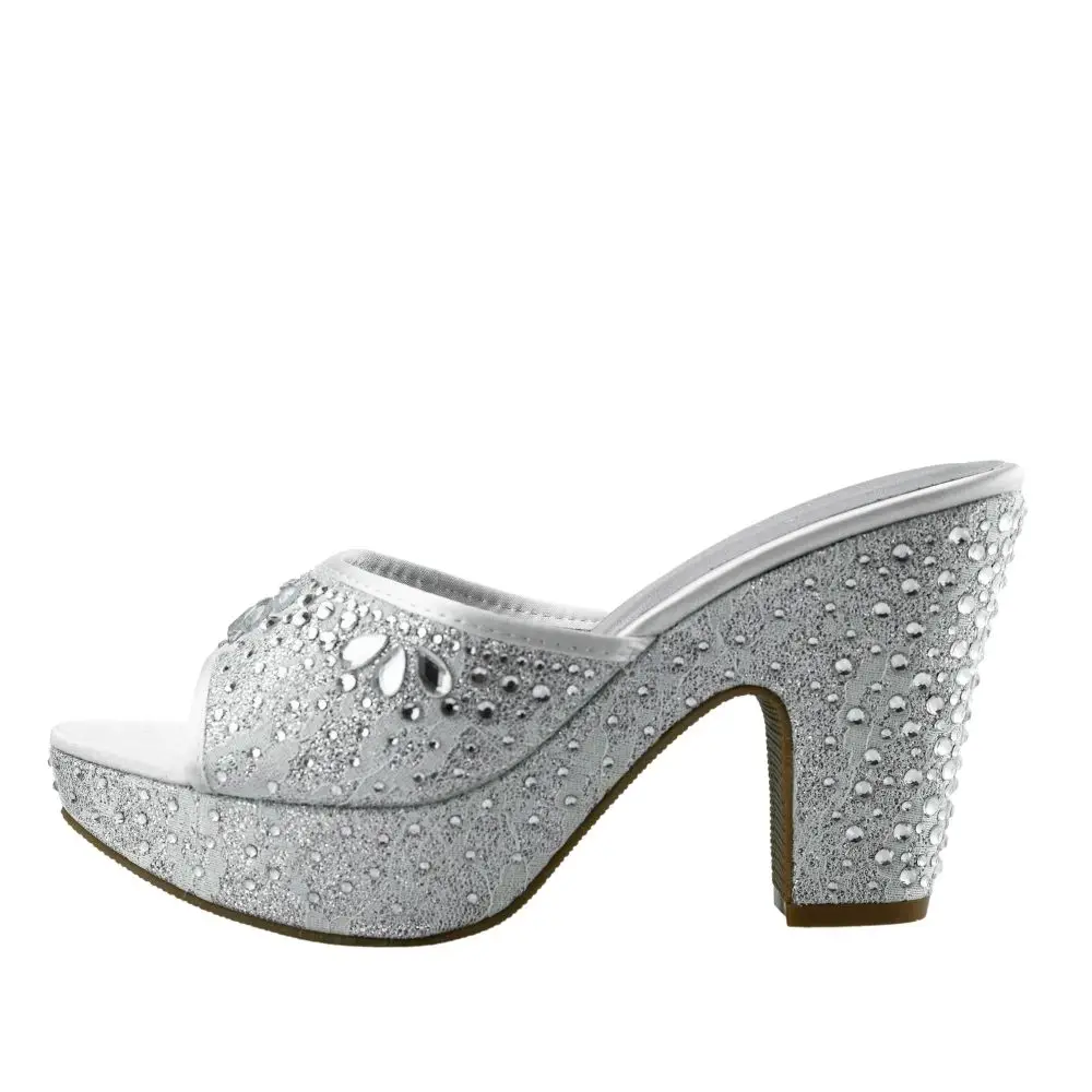 Designer Luxury Sandals Geriger Gegallel Women's Sandals Gold Silver Black Red Plus Size Lace Gemstone Party Chunky Heels Mules