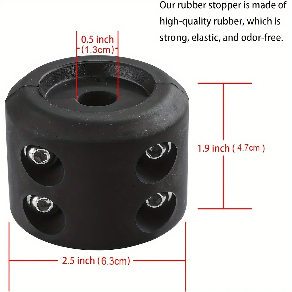 Тросовая лебедка крюк пробка резиновая экономия лески с гаечным ключом и гайками